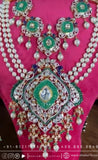 Kundan necklace antique necklace rubies emeralds bridal diamond necklace indian jewelry designs silver jewelry wedding jewelry - SHABURIS