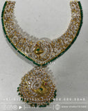Diamond choker diamond necklace peacock design emeralds swarovski diamond silver jewelry bridal jewelry wedding jewelry south sea pearls