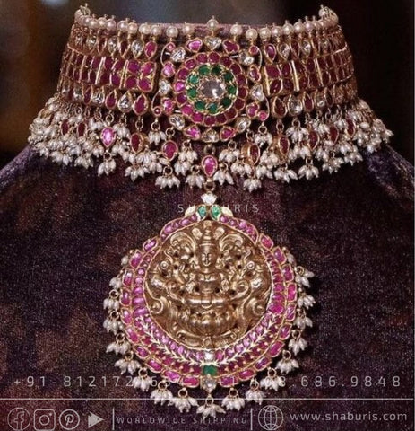 Temple Jewelry Diamond Earrings pure silver jewelry indian wedding Jewelry indian bridal jewelry cocktail jewelry 925 silver jewelr-SHABURIS