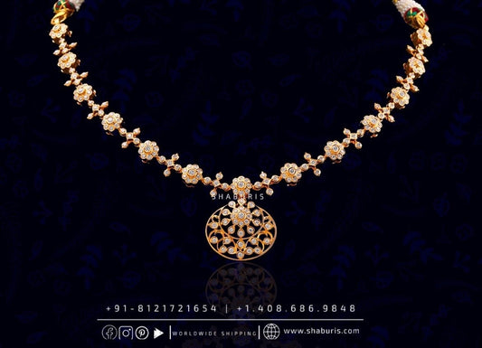 Kundan necklace antique necklace rubies emeralds bridal diamond necklace indian jewelry designs silver jewelry wedding jewelry - SHABURIS