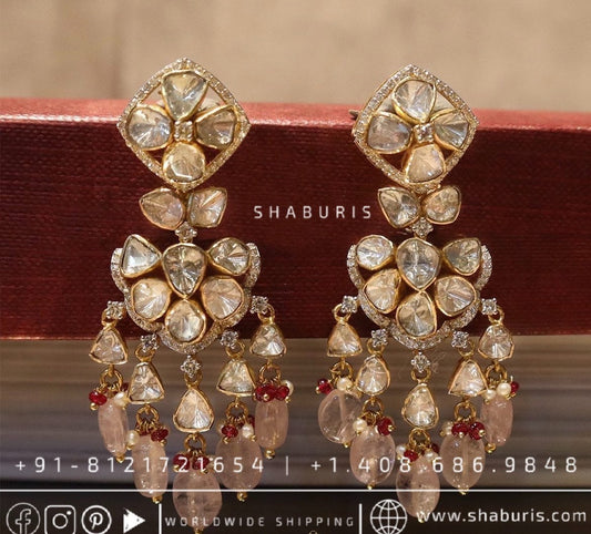 Kundan necklace antique necklace rubies emeralds bridal diamond necklace indian jewelry designs silver jewelry wedding jewelry - SHABURIS