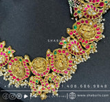 Nakshi Necklace Temple Jewelry antique jewelry gold jewelry designs silver jewelry indian wedding jewelry bridal jewelry - SHABURIS