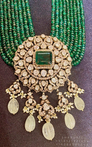 Victorian jewelry diamond necklace rubies emeralds bridal diamond necklace indian jewelry designs silver jewelry wedding jewelry - SHABURIS