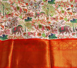 Gadwal Silk saree Silk Saree handloom saree stitched blouse green saree blue saree party wear saree silk saree wedding saree