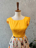 Patola CropTop Choli Half Saree Langa Voni Mehendi outfit Yellow Lehenga Purple Lehenga Teens Party Lehenga Indian Half saree Kids Lehenga