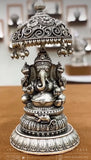 Pure Silver ganesha idol,silver God Idol,Indian Pooja Articles,silver articles indian,pooja samagri,Antique silver article,