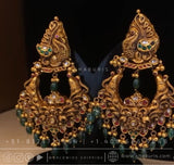 Antique jhumka Nakshi jhumka rubies emeralds bridal diamond necklace indian jewelry designs silver jewelry wedding jewelry - SHABURIS