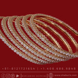 Diamond bangles swarovski bangles rubies emeralds bridal diamond necklace indian jewelry designs silver jewelry wedding jewelry - SHABURIS