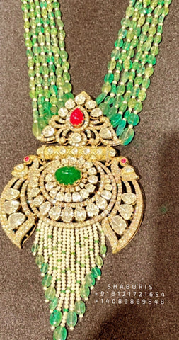 Victorian necklace diamond necklace rubies emeralds bridal diamond necklace indian jewelry designs silver jewelry wedding jewelry - SHABURIS