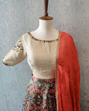 Patola Lehenga Choli Half Saree Langa Voni Mehendi outfit Yellow Lehenga Purple Lehenga Teens Party Lehenga Indian Half saree Kids Lehenga
