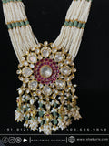 Kundan necklace antique necklace rubies emeralds bridal diamond necklace indian jewelry designs silver jewelry wedding jewelry - SHABURIS