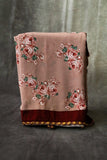 Maroon saree crape Saree fancy saree stitched blouse designer saree unique saree party wear saree silk saree wedding saree