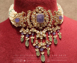 Tanzanite Russian Emerald Necklace Diamond Pendant Emerald Gem Stone Silver Jewelry Statement Jewelry Indian Jewelry Designs - SHABURIS