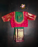 Green  pattu saree zari Saree handloom saree stitched blouse green saree party wear saree silk saree seemantham saree babyshower saree