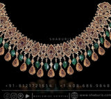 Polki Necklace Diamond Necklace Beaded Necklace Tanzanite Necklace Diamond Jewelry Moissanite Necklace Bridal Jewelry-SHABURIS