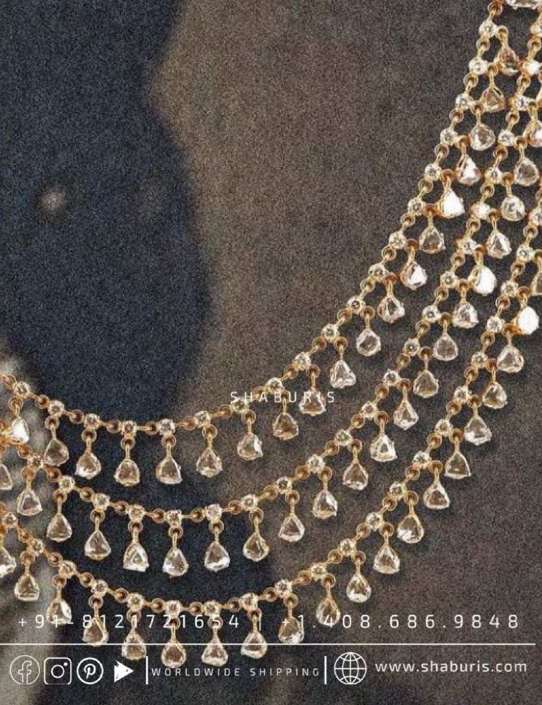 Pearl champaswaralu kids jewelry south indian jewelry indian gold design pure silver jewelry 925 silver jewelry fresh water pearls -SHABURIS