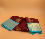Brown pattu saree zari Saree handloom saree stitched blouse purple saree pink saree party wear saree silk saree wedding saree