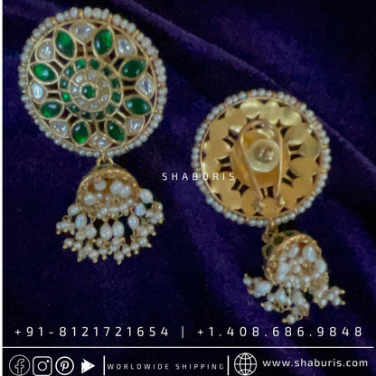 Bridal Jewelry Indian wedding Jewelry Indian gold jewelry designs pure silver jewelry victorian Diamond Jhumka designs statement jewelry