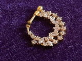 Diamond nose ring nath mukku puduka pure silver jewelry indian jewelry wedding jewelry bridal collection -SHABURIS