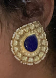 Ruby Earrings,south sea pearl earring,party wear earrings,afghani jewelry pakistani jewelry jaipur jewelry