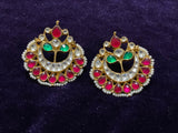 Ruby Earrings,south sea pearl earring,party wear earrings,south indian traditional jewelry artificial jewelry 1 gram gold jewelry designs