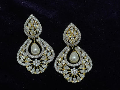 Pearl Earrings,south sea pearl earring,party wear earrings,afghani jewelry pakistani jewelry jaipur jewelry