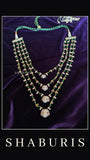 UniSex Jewelry Groom Necklace Swarovski Diamond Pendant Emerald Gem Stone Silver Jewelry Statement Jewelry Indian Jewelry Designs - SHABURIS