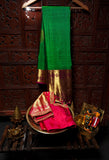 Green  pattu saree zari Saree handloom saree stitched blouse green saree party wear saree silk saree seemantham saree babyshower saree