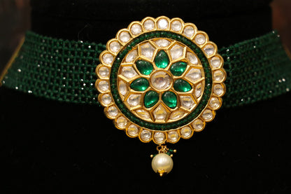 Bead Jewelry,Gold Plated Jewellery Indian ,Artificial Jewellery,lyte weight Indian Bridal,Emerald Jewelry inspired -NIHIRA-SHABURIS