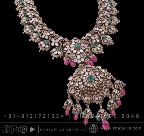 Victorian diamond necklace diamond jewelry silver jewelry 22k gold jewelry designs south indian wedding jewelry indian bridal jewelry