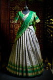 Gadwal Saree lehenga pattu lehenga half saree wedding lehenga kids lehenga choli pattu lehenga for kids teens lehenga lyte weight lehenga