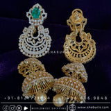 Diamond Jhumka Bridal Jewelry Indian wedding Jewelry Indian gold jewelry designs pure silver jewelry designs statement jewelry