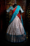 Kanchi pattu lehenga silk lehenga half saree wedding lehenga kids lehenga choli for teens lehenga indian ethnicwear kids traditional lehenga