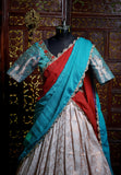 Kanchi pattu lehenga silk lehenga half saree wedding lehenga kids lehenga choli for teens lehenga indian ethnicwear kids traditional lehenga