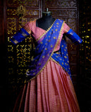 Gadwal pattu lehenga silk lehenga half saree wedding lehenga kids lehenga choli for teens lehenga indian ethnicwear kids traditional lehenga