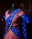 Gadwal pattu lehenga silk lehenga half saree wedding lehenga kids lehenga choli for teens lehenga indian ethnicwear kids traditional lehenga