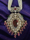 Victorian Necklace Diamond Necklace Beaded Necklace Tanzanite Necklace Diamond Jewelry Moissanite Necklace Bridal Jewelry-SHABURIS