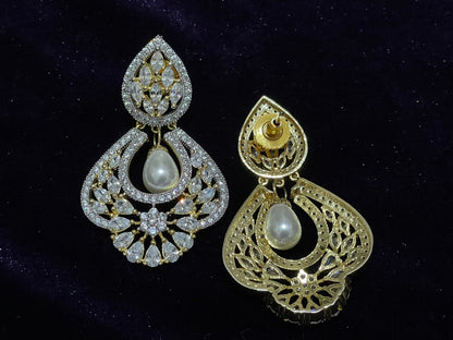 Pearl Earrings,south sea pearl earring,party wear earrings,afghani jewelry pakistani jewelry jaipur jewelry