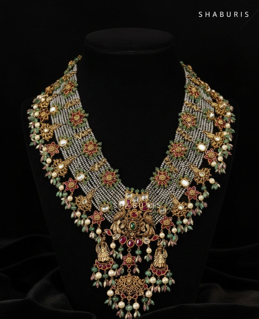 Guttapusalu Jewelry,Pure Silver jewelry Indian, Guttapusalu set,925 silver jewelry,Indian traditional jewelry