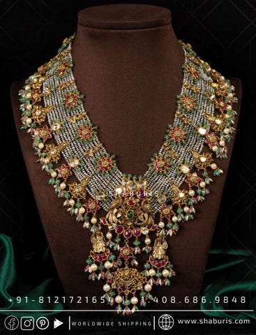Guttapusalu Jewelry,Pure Silver jewelry Indian, Guttapusalu set,925 silver jewelry,Indian traditional jewelry