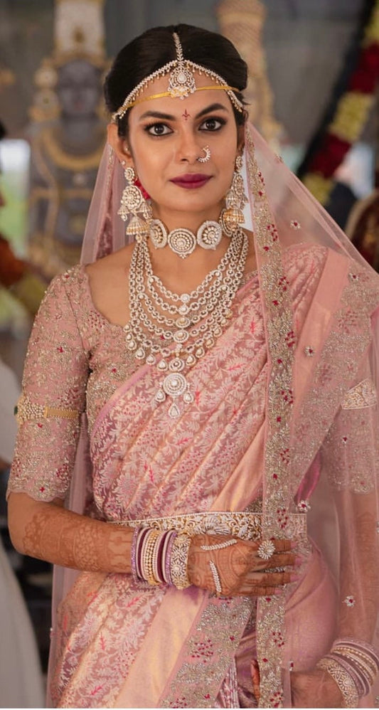 South Indian Bridal Jewelry Indian Bride Telugu Bride Desi Weddings Indian Weddings Big fat indian wedding statement jewelry[Look Book]