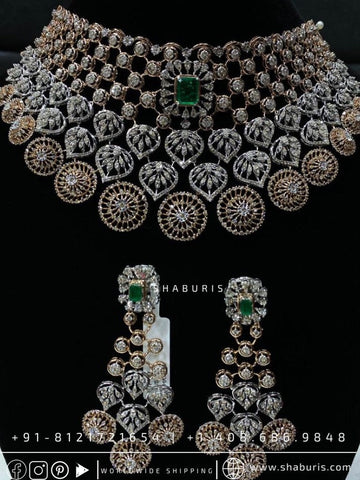diamond necklace high end jewelry diamond jewelry silver jewelry indian wedding jewelry south indian gold jewelry designs -SHABURIS