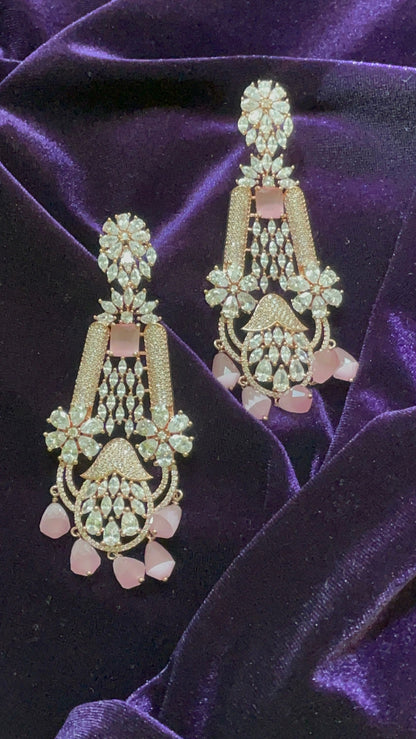 Rose Gold  Jewelry,Gold Plated Jewellery Indian ,Reception Jewellery,lyte weight Indian Bridal,wedding Jewelry Mehendi jewelry-SHABURIS