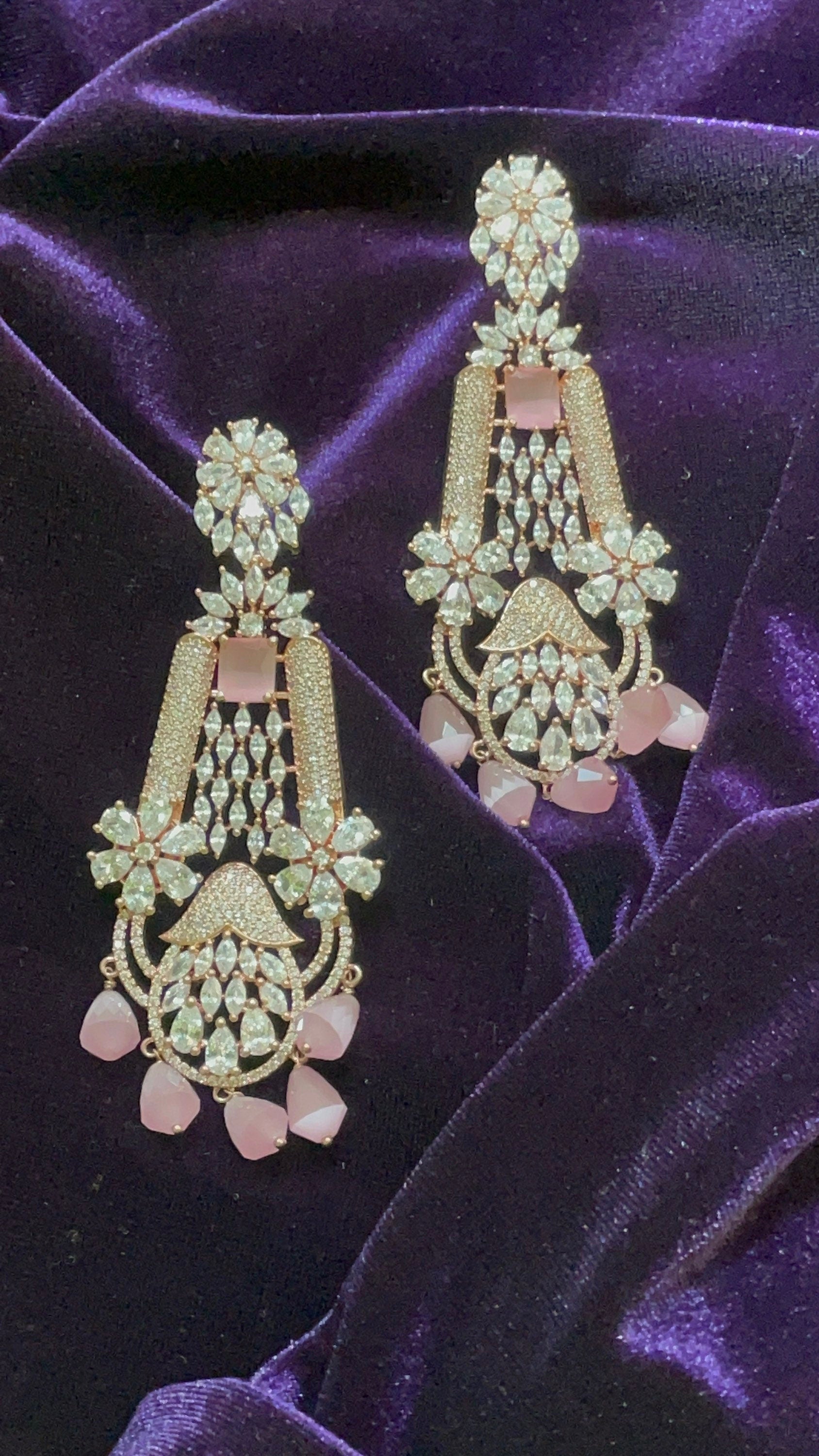 Rose Gold  Jewelry,Gold Plated Jewellery Indian ,Reception Jewellery,lyte weight Indian Bridal,wedding Jewelry Mehendi jewelry-SHABURIS