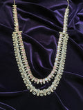 Rose Gold  Jewelry,Gold Plated Jewellery Indian ,Reception Jewellery,Indian Bridal,wedding Jewelry Mehendi jewelry long necklace - SHABURIS