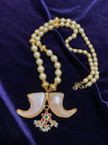 Puli Goru Pendant Necklace Simple Jewelry Indian Jewelry Bridal Necklace Rajasthani Jewelry South Indian Jewelry Beaded Jewelry gift jewelry