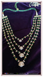 UniSex Jewelry Groom Necklace Swarovski Diamond Pendant Emerald Gem Stone Silver Jewelry Statement Jewelry Indian Jewelry Designs - SHABURIS