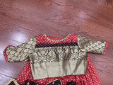 Half Saree Kids Lehenga kanchi Bandhini Lehenga Lehenga Mehendi Lehenga Mehandi Outfit Simple Lehenga Kids Lehenga