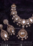 Victorian Necklace Diamond Necklace Beaded Necklace Heavy choker Diamond Jewelry Moissanite Necklace Bridal-SHABURIS