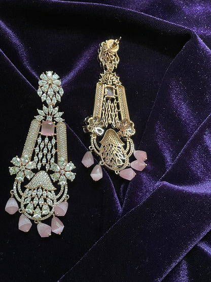 Rose Gold  Jewelry,Gold Plated Jewellery Indian ,Reception Jewellery,lyte weight Indian Bridal,wedding Jewelry Mehendi jewelry-SHABURIS